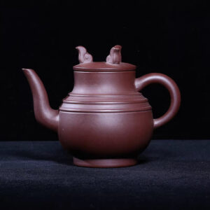 越南回流老紫砂壺早期一廠老壺顧景舟製明紅泥9孔450c如意雲間壺