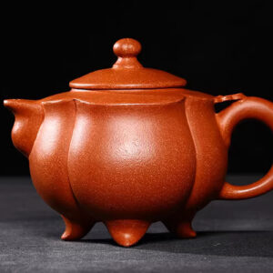 台灣回流老紫砂壺宜興紫砂名家金鼎商標降坡泥全手工八方水浪壺